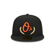 Baltimore Orioles Gold Leaf 59FIFTY Fitted Hat