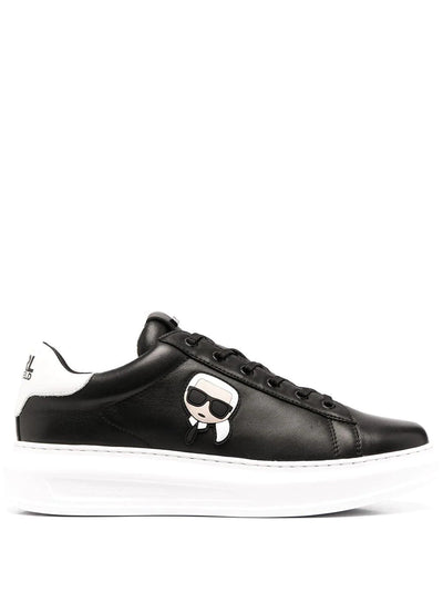 KARL LARGEFELD LOGO-PATCH LOW-TOP TRAINERS