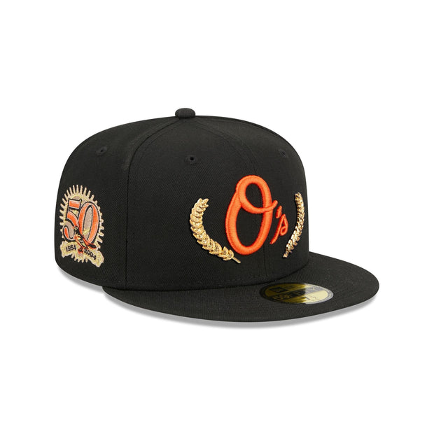 Baltimore Orioles Gold Leaf 59FIFTY Fitted Hat